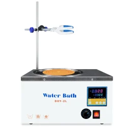 LVDALAB digital magnetic stirring water bath with integrated support rod and stainless steel tank