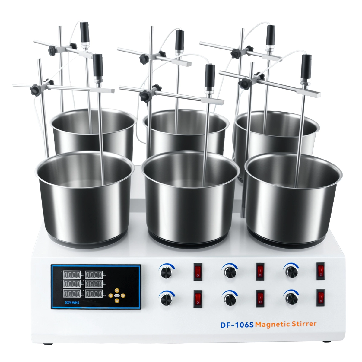 DF-106S 6-Position Multi-Station Magnetic Stirrer for Laboratory Use