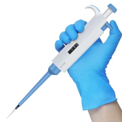 Precision adjustable micropipette operation