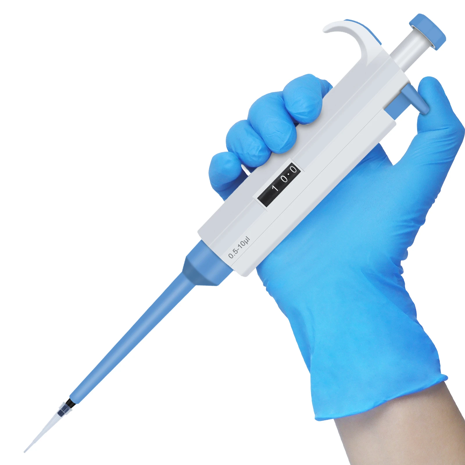 Precision adjustable micropipette operation