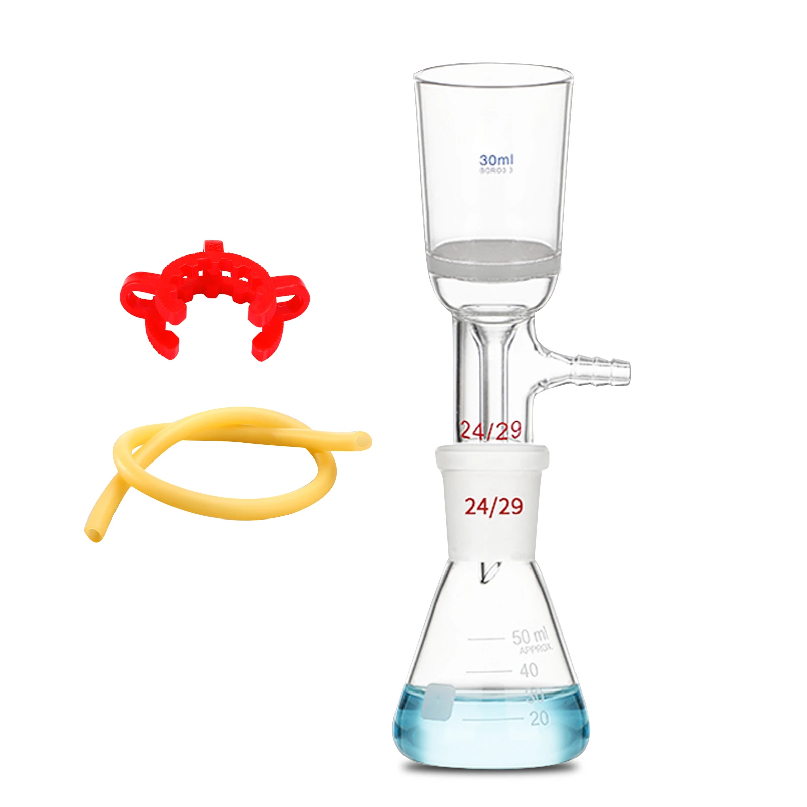 LVDALAB Buchner Filter Flask Set for vacuum filtration
