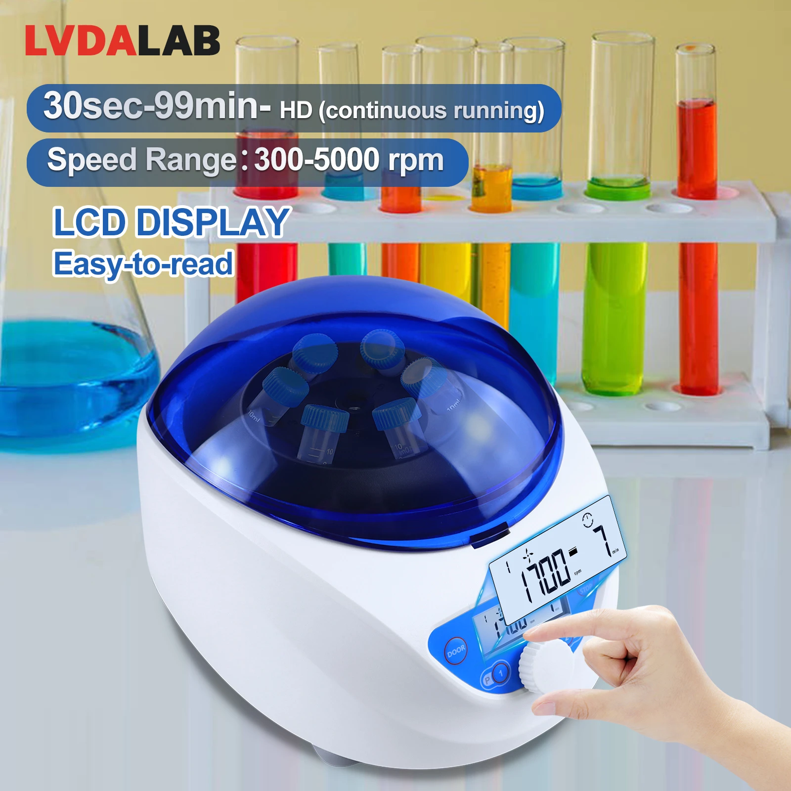 Lab centrifuge for blood bank testing