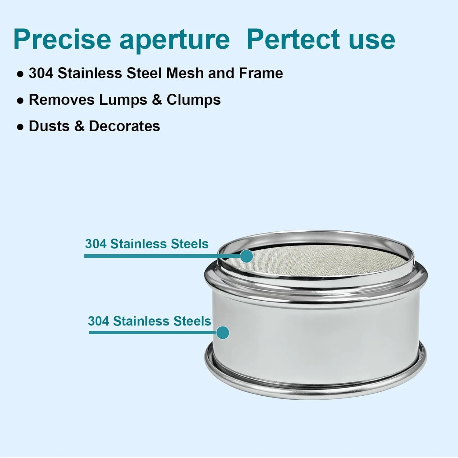 Full 304 lab sieve for pharma research