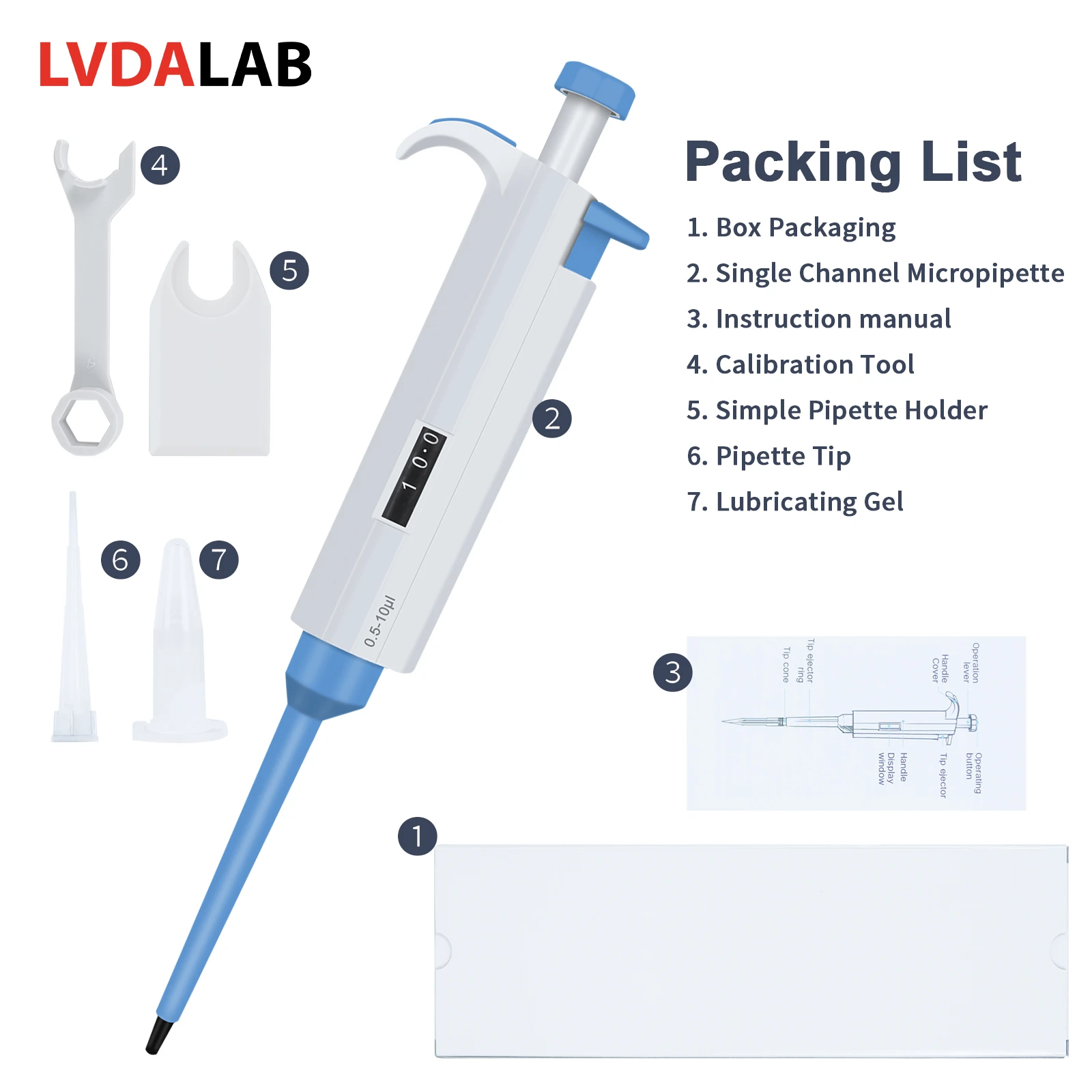 Micropipette single channel full series