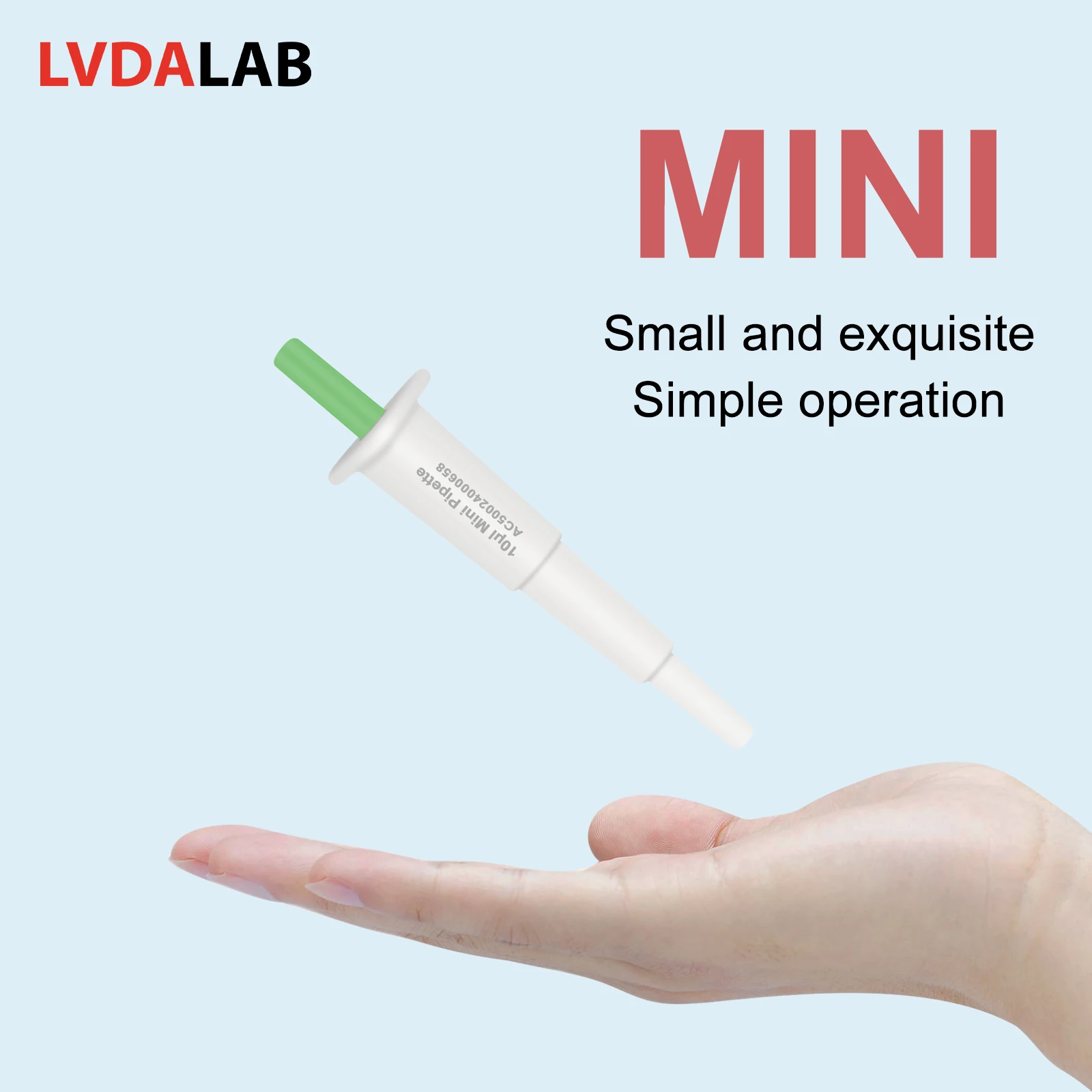 Ergonomic grip of mini pipette
