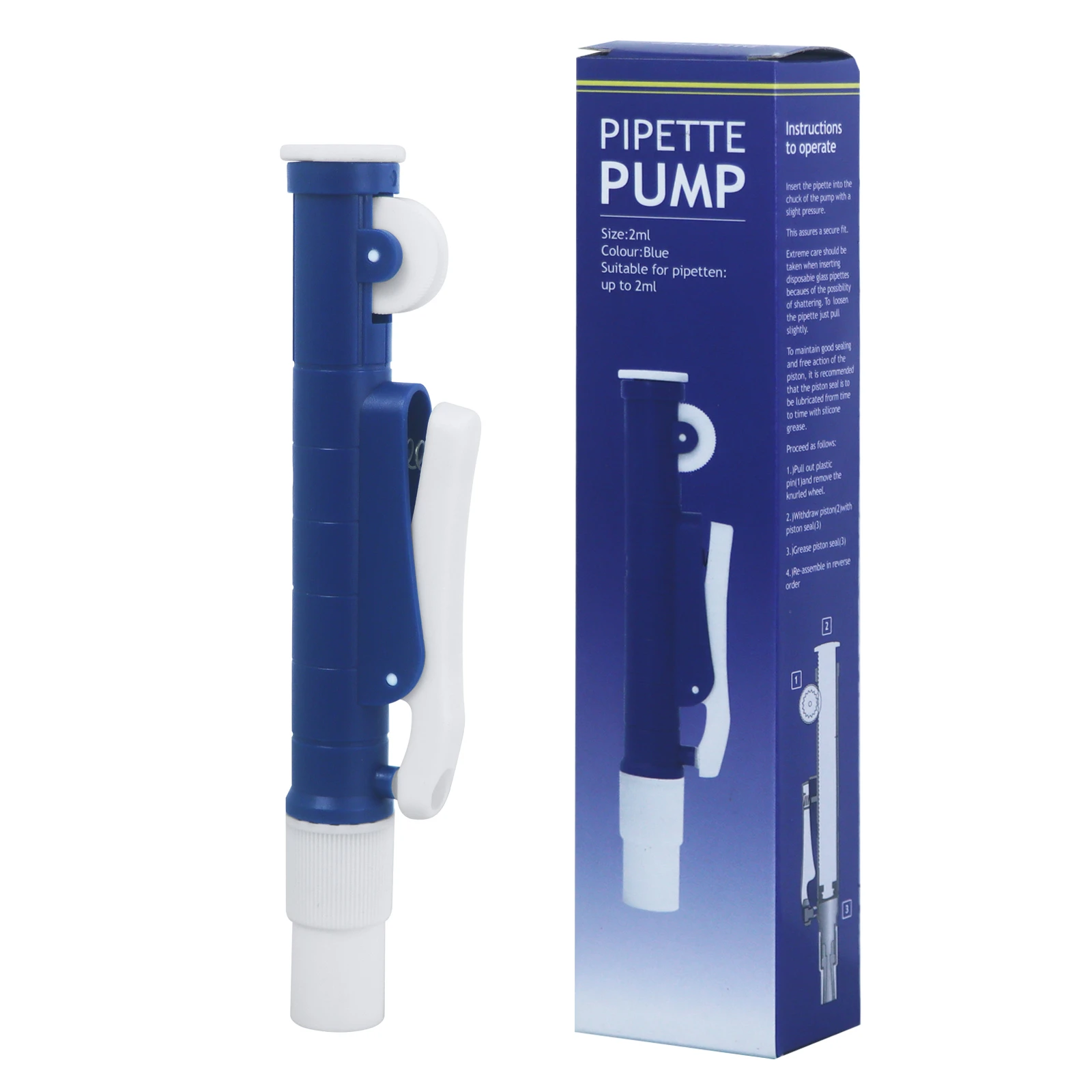 LVDALAB pipette pump instruction packaging