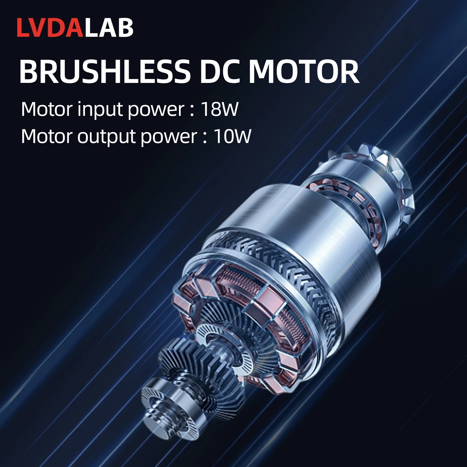 Brushless DC motor for microplate shaker